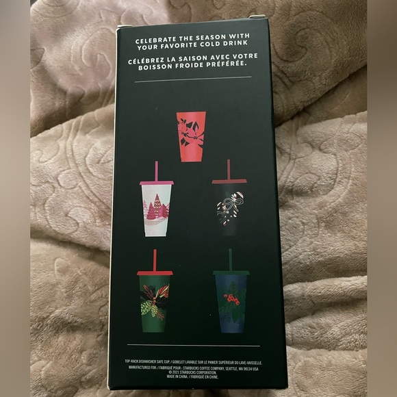 Starbucks 24oz Reusable Holiday Cold Cups - 5 Pack: Limited Edition & Brand New! - Picture 2 of 3